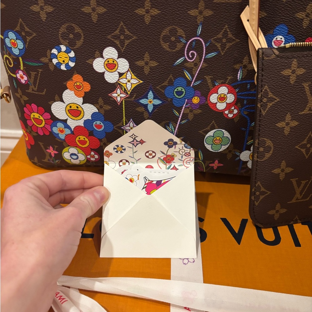 ***SOLD *** Louis Vuitton x Murakami 2025 Superflat Neverfull MM Bag- NWT - Picture 16 of 16